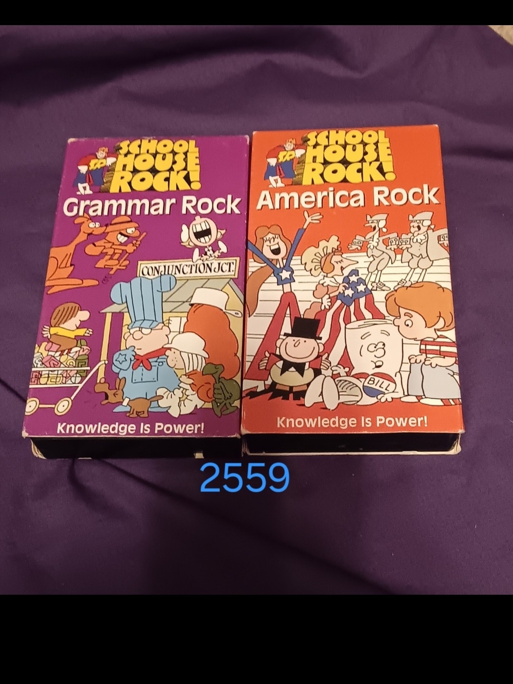 Schoolhouse Rock! VHS Duo - Purple & Orange Educational Set